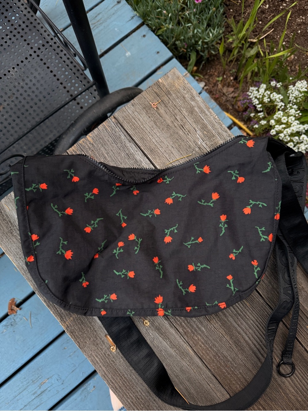 Baggu Medium Crescent Painted Wildflower - Picture 2 of 5